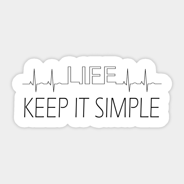 keep it simple Sticker by merysam